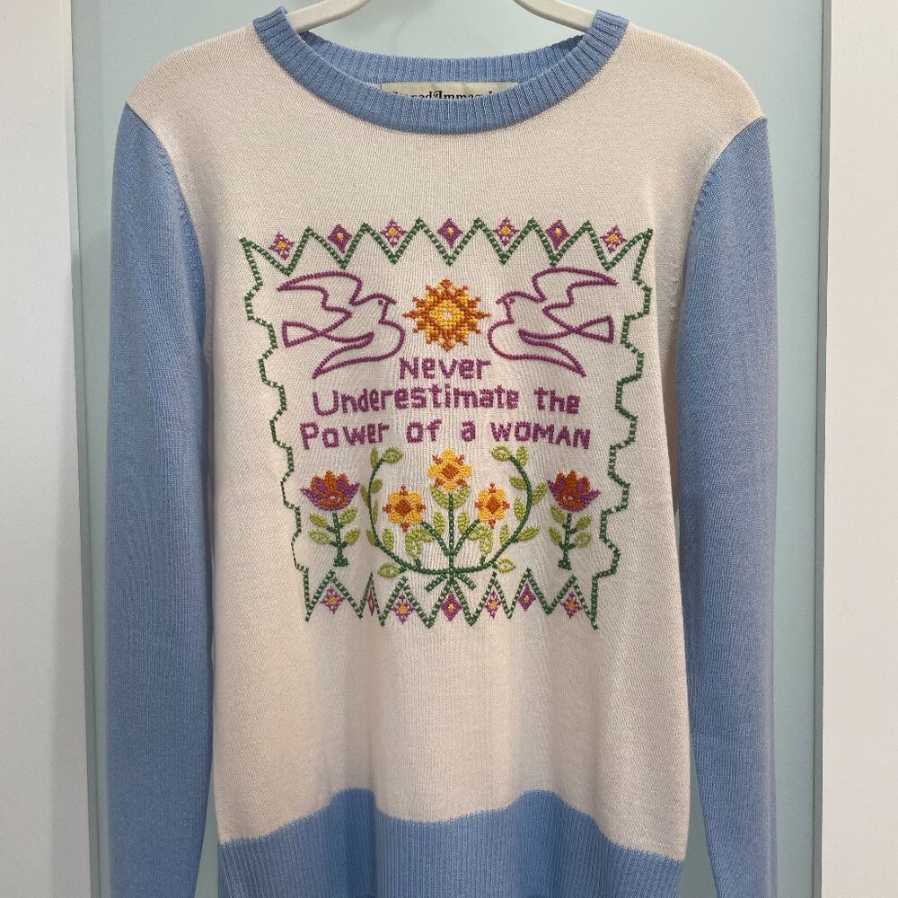 Stoned Immaculate Feminist Sweater Size Medium Brand New